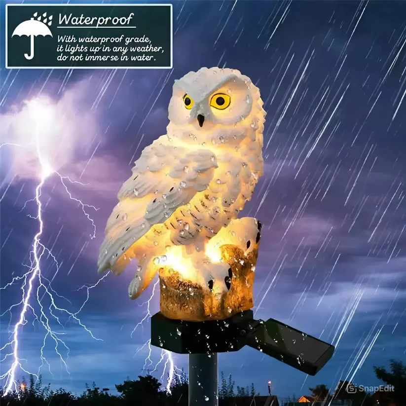 🔥 Holiday Special 50% OFF 🔥 Waterproof Solar Owl Light